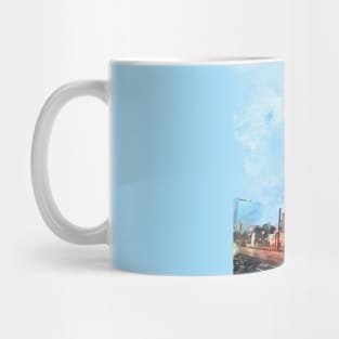 Berlin. St. Mary's Church and TV Tower. Mug